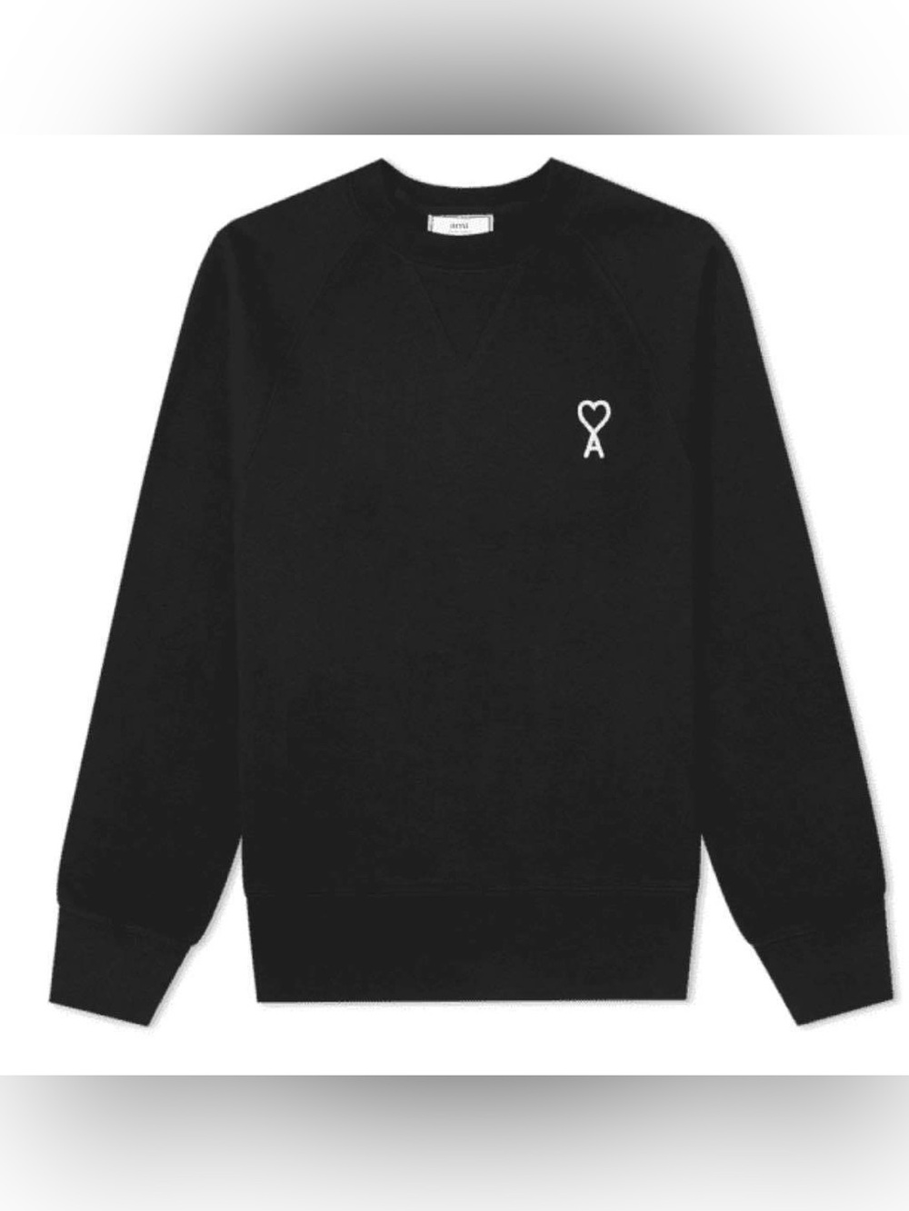 AMI Alexandre Matiussi Embroidered Heart Crewneck Sweatshirt